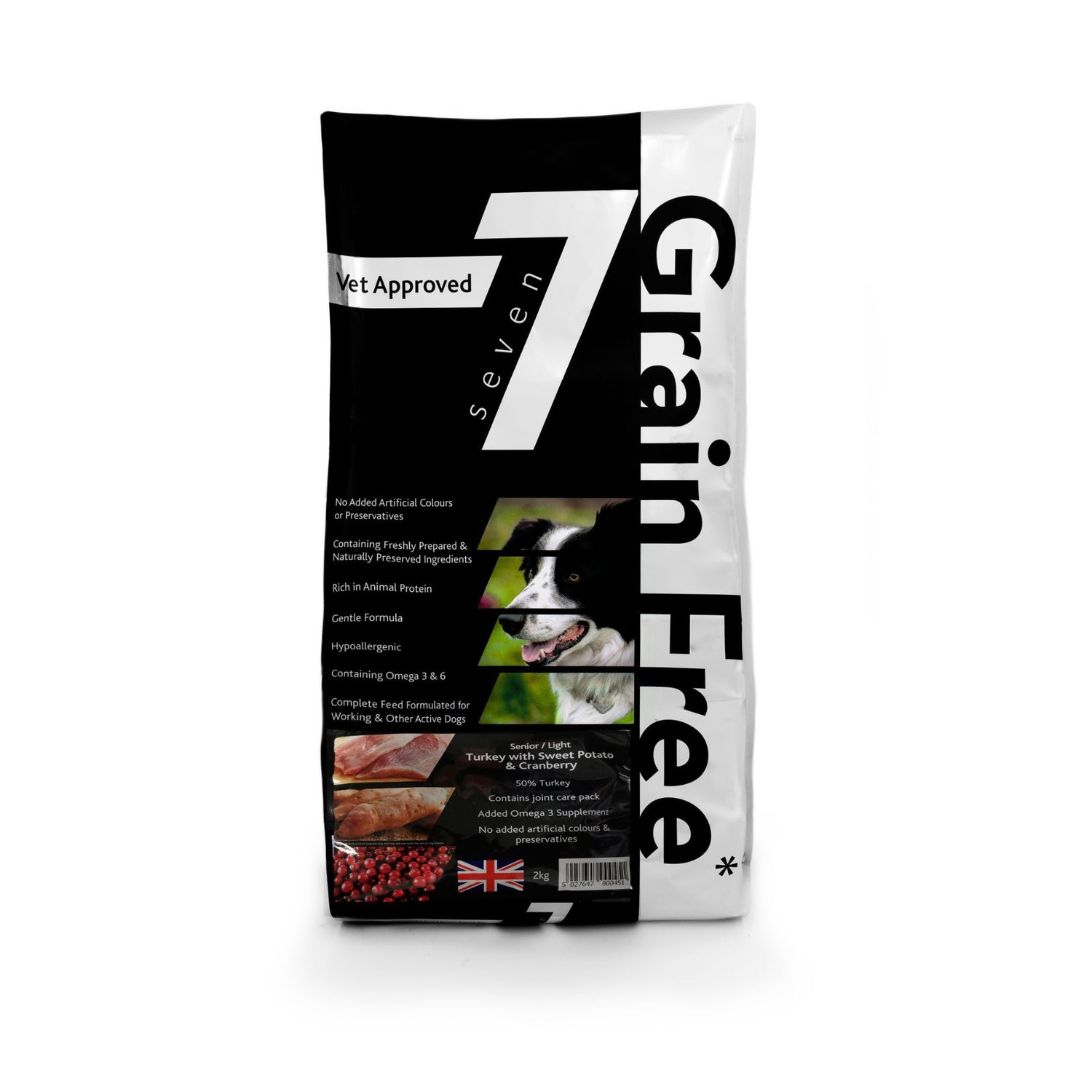 Seven Dog - Senior / Light Turkey with Sweet Potato & Cranberry Grain Free 2kg