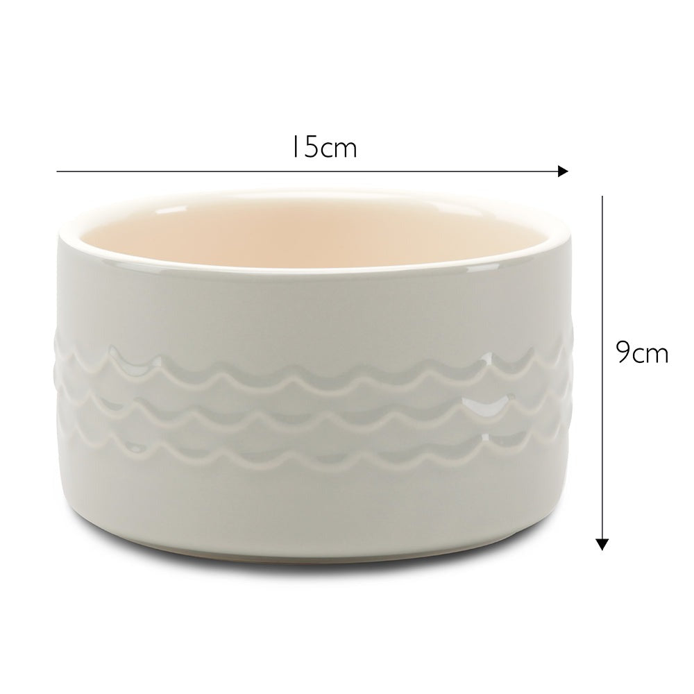 Scruffs Icon Water Bowl 15cm Light Grey