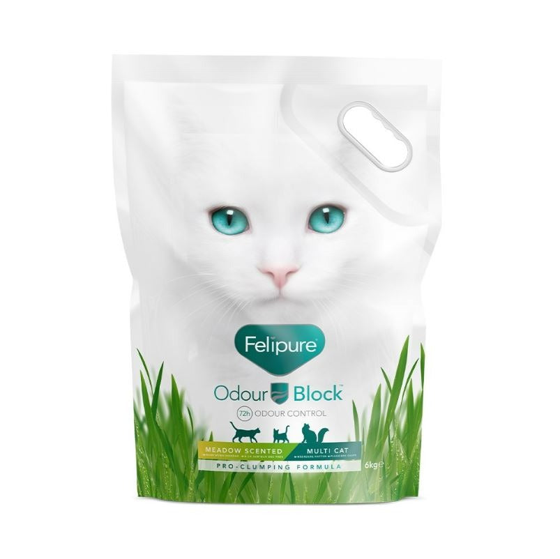 Felipure Single & Multi Cat Meadow Scented Litter 6kg