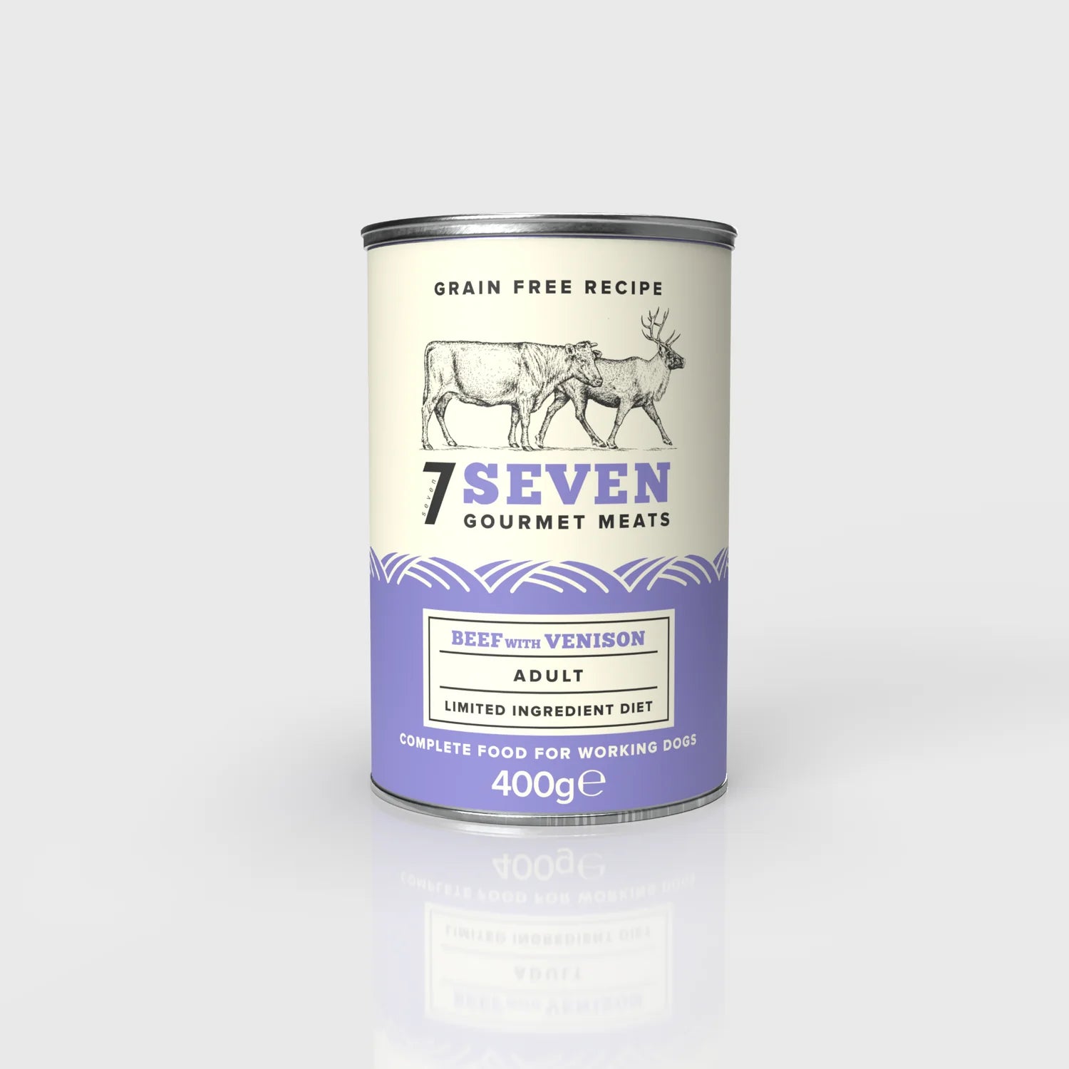 Seven  Dog - Adult Beef & Venison Grain Free Tin 400g