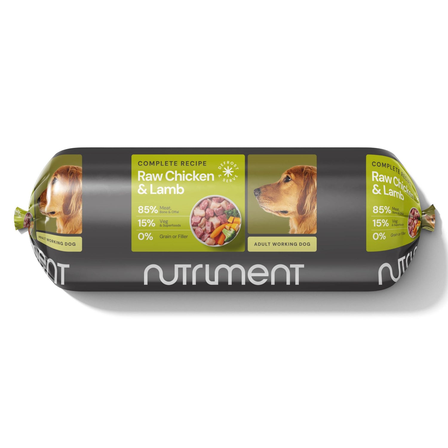 Nutriment Dog - Adult Chicken & Lamb 1.4kg Chubb Stick