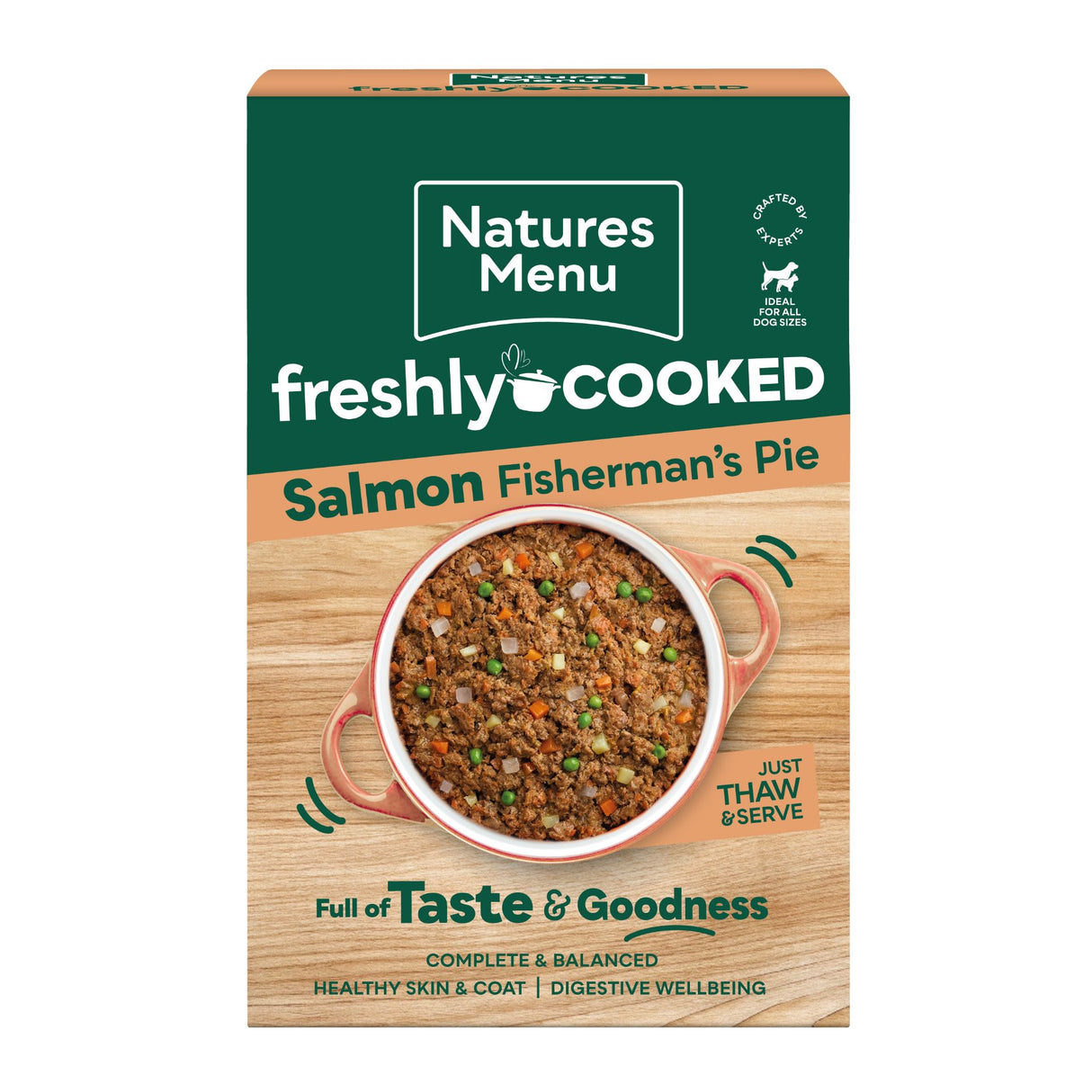 Natures Menu Freshly Cooked Salmon Fisherman’s Pie with Beef 400g