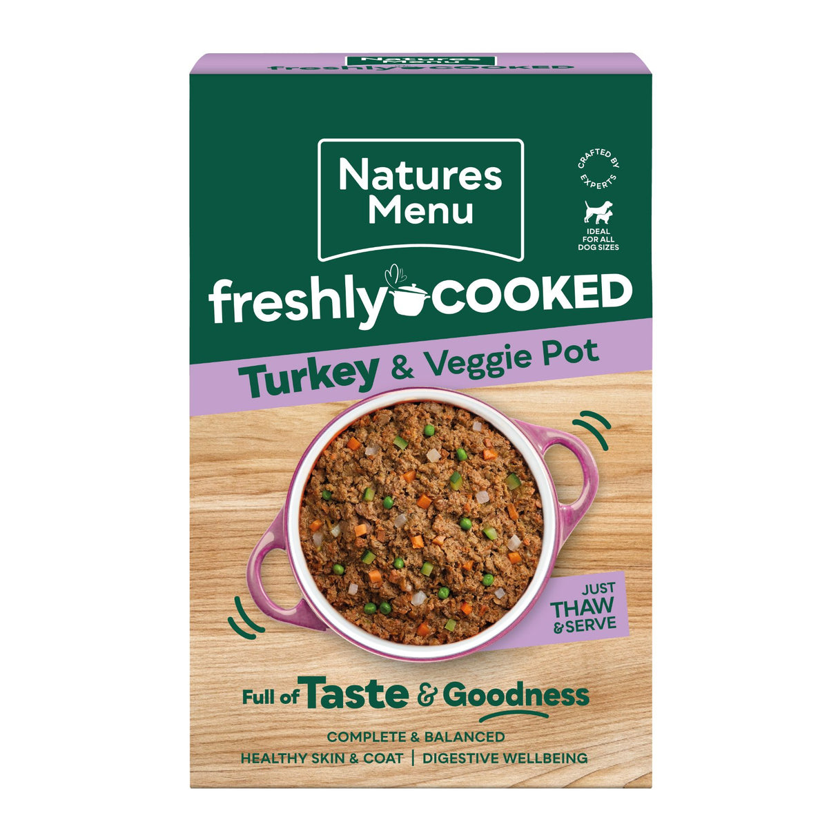 Natures Menu Freshly Cooked Turkey & Veggie Pot 400g