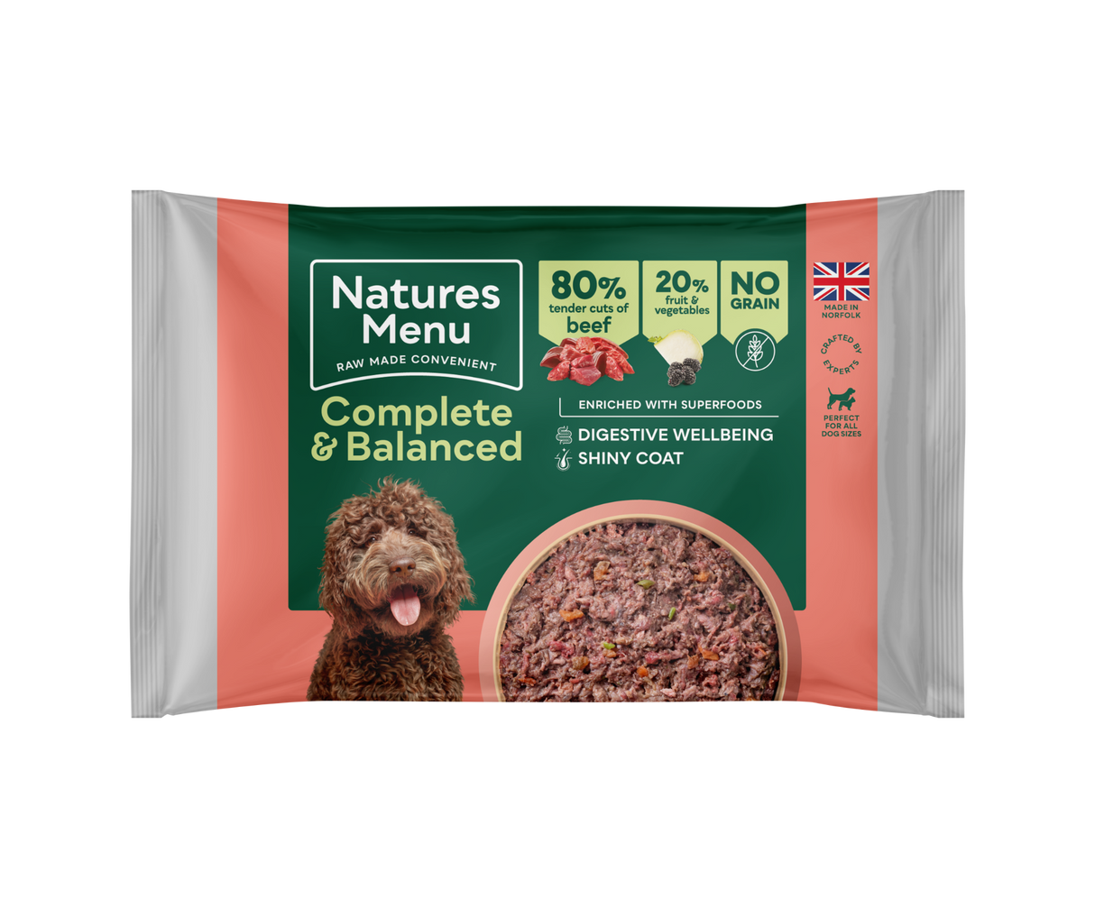 Natures Menu Complete & Balanced 80/20 Beef Block 500g