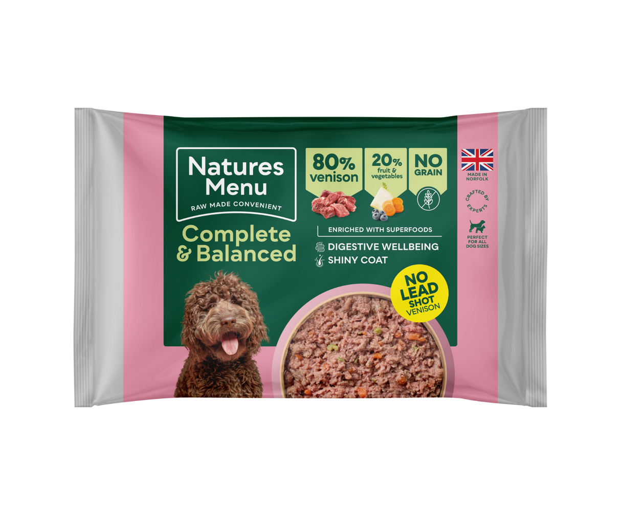 Natures Menu Complete & Balanced 80/20 Venison Block 500g