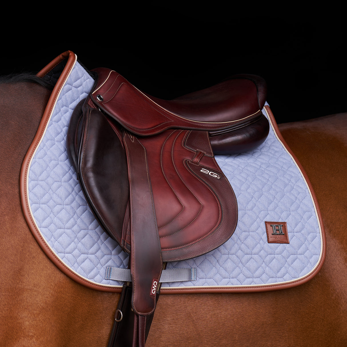 HV Polo Saddlepad HVPLuxi GP Powder Blue Full