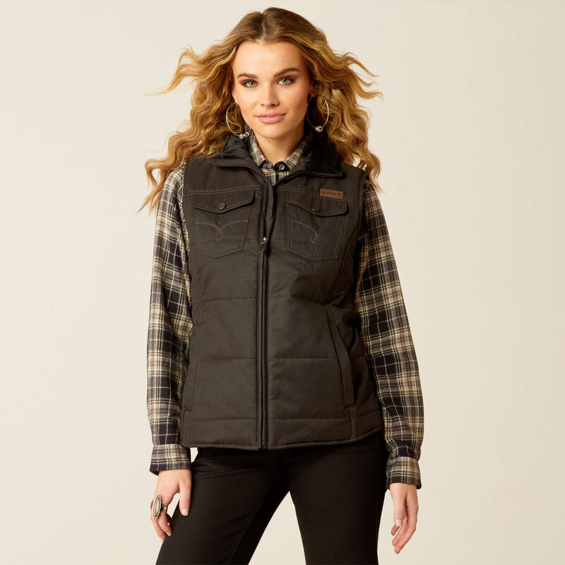 Ariat Womens Grizzly Quilted Vest Black
