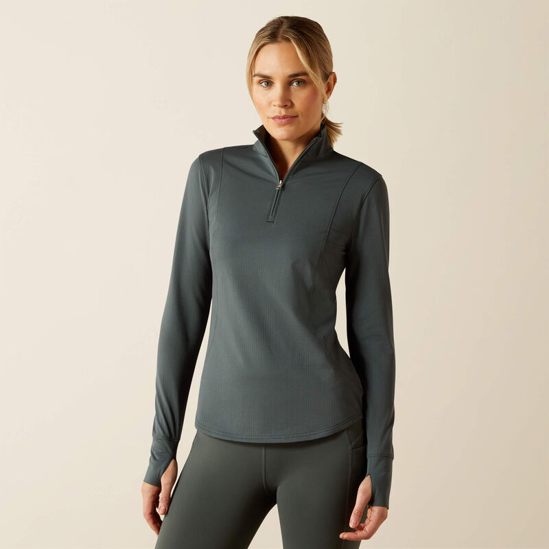Ariat Wms Gridwork 2.0 1/4 Zip LS Baselayer Urban Chic