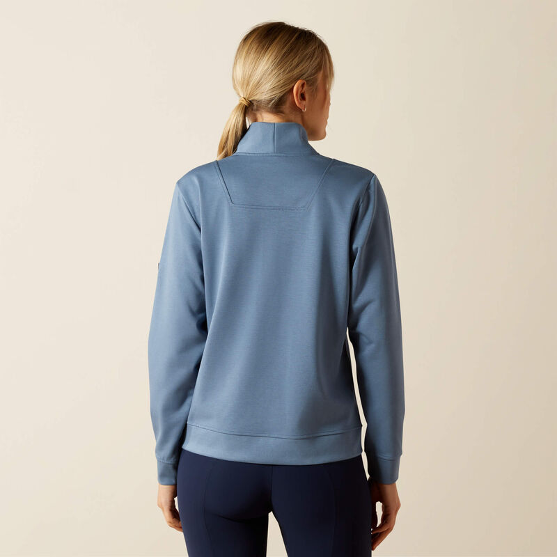 Ariat Wms Montadale 1/2 Zip Pullover China Blue