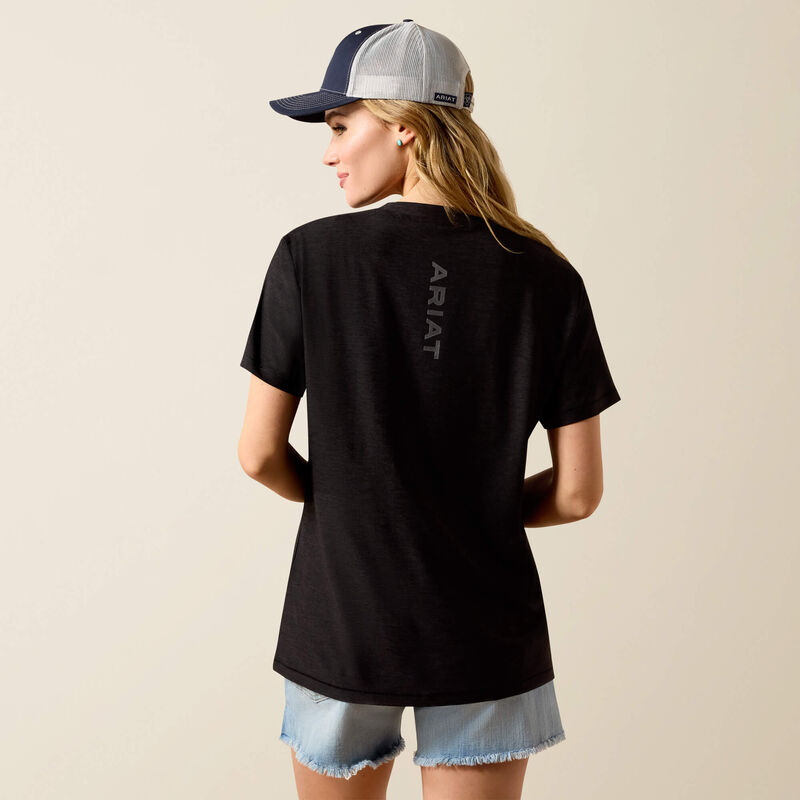 Ariat Womens Laguna Logo SS T-Shirt Black