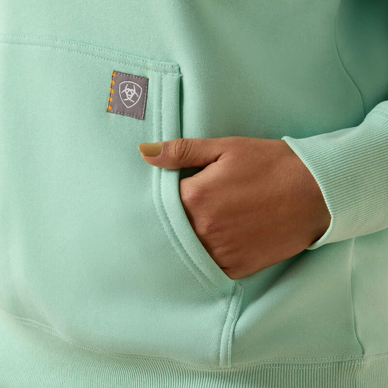 Ariat Womens Rebar Lightweight Graphic Hood Lichen