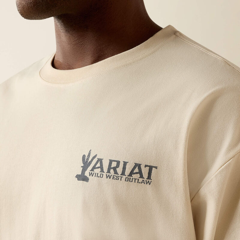 Ariat Mens The Wicked Boxy SS T-Shirt Sandshell