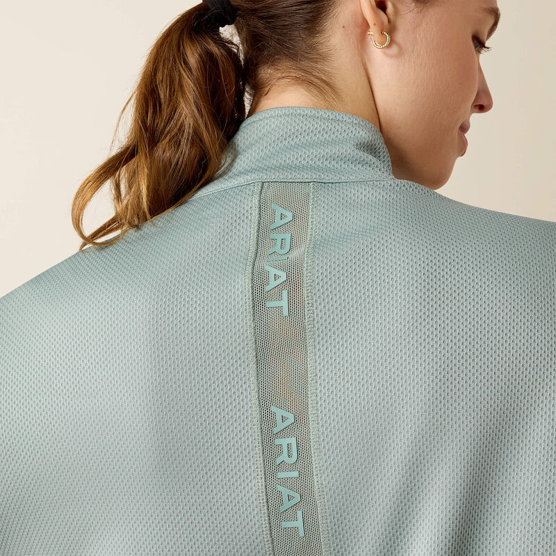 Ariat Womens Breathe 1/2 Zip Pullover Chinois Green