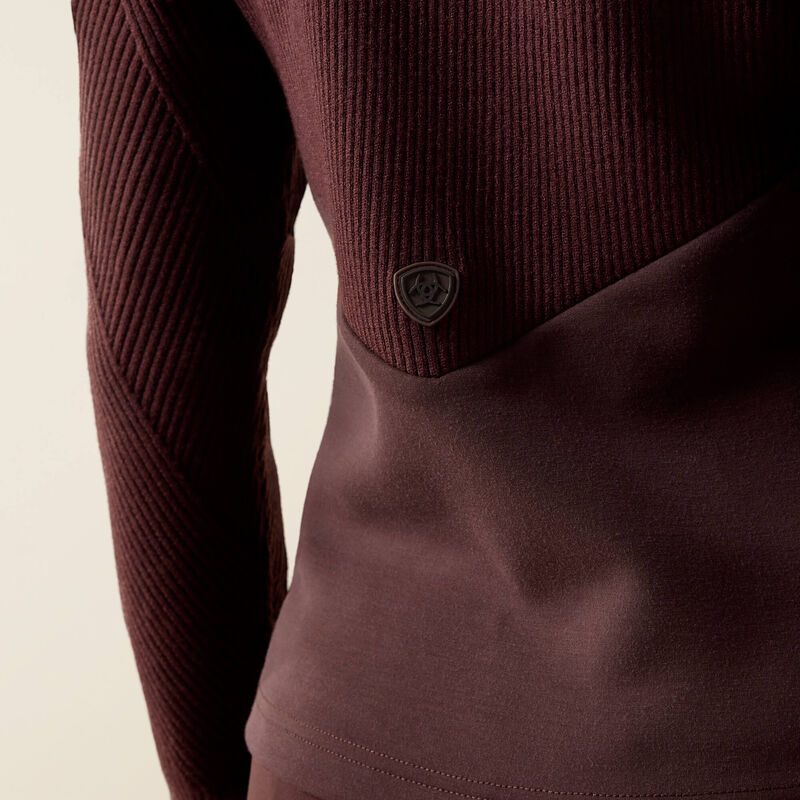 Ariat Womens Skadi Full Zip Sweatshirt Chocolate Plum
