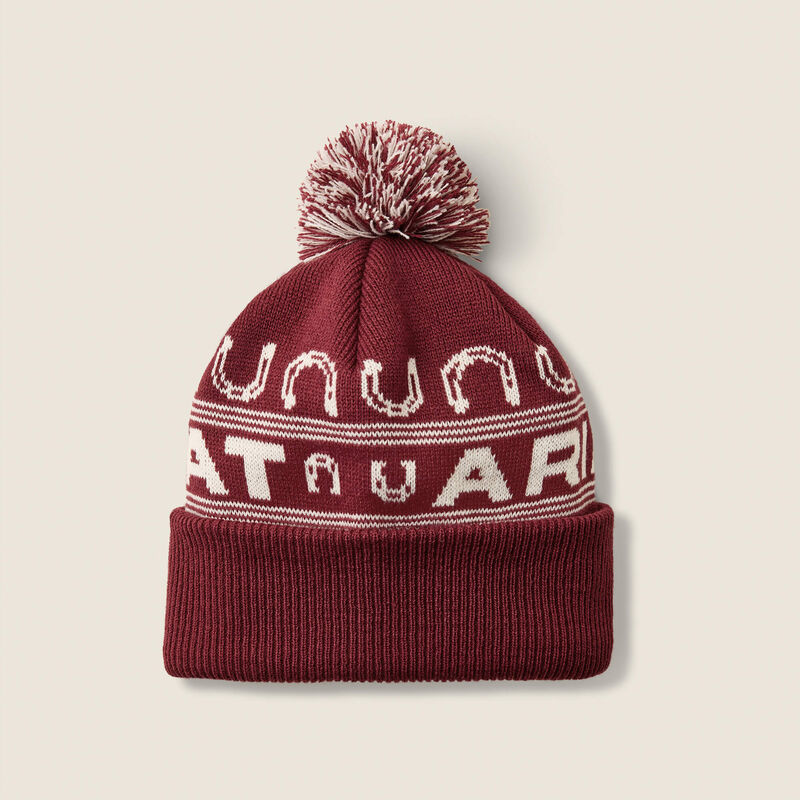 Ariat Womens Apres Ski Beanie Burgundy