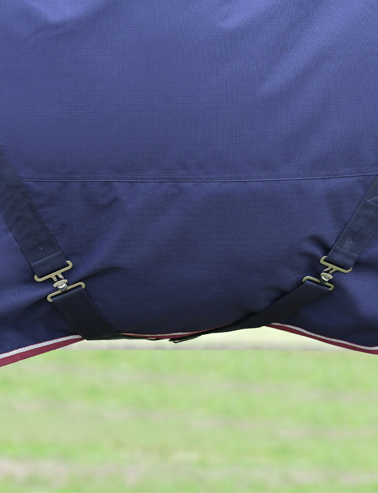 Weatherbeeta Comfitec Essential Turnout Detach-A-Neck 50g Navy / Burgundy