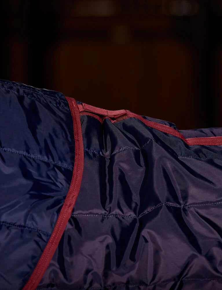 Weatherbeeta Comfitec 210D Channel Quilt Stable Combo 100g Navy / Burgundy