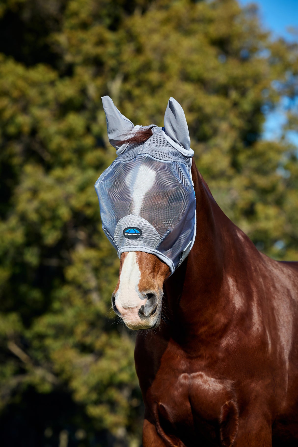 Weatherbeeta Comfitec Durable Mesh Fly Mask With Ears Grey