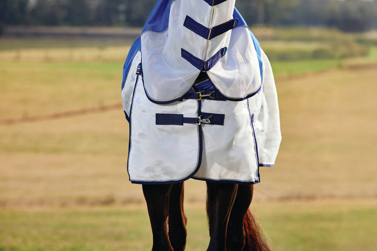 Weatherbeeta Comfitec Duo Shield Detach-A-Neck Blue/Silver/Navy
