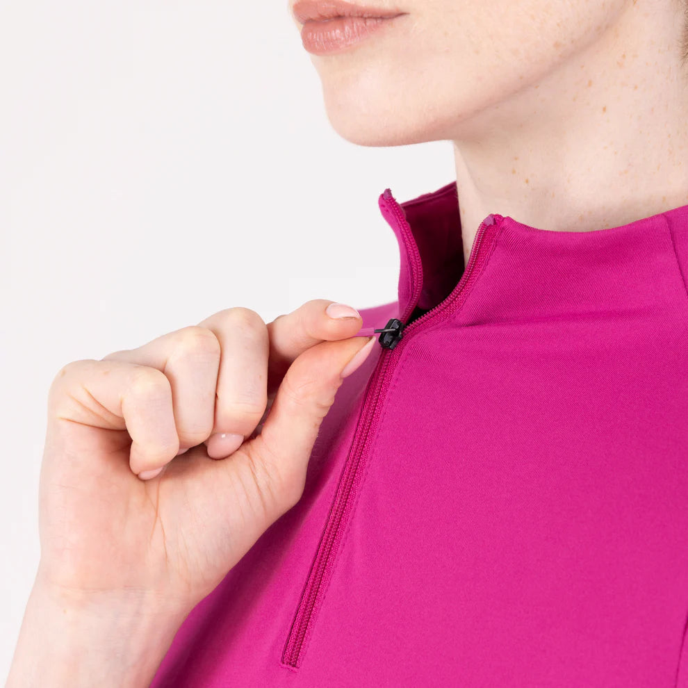 Aubrion React Short Sleeve Base Layer Fuchsia