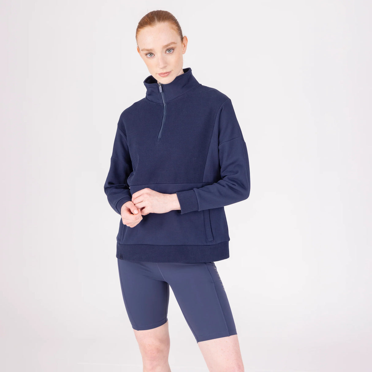 Aubrion React Quarter Zip Sweatshirt Midnight