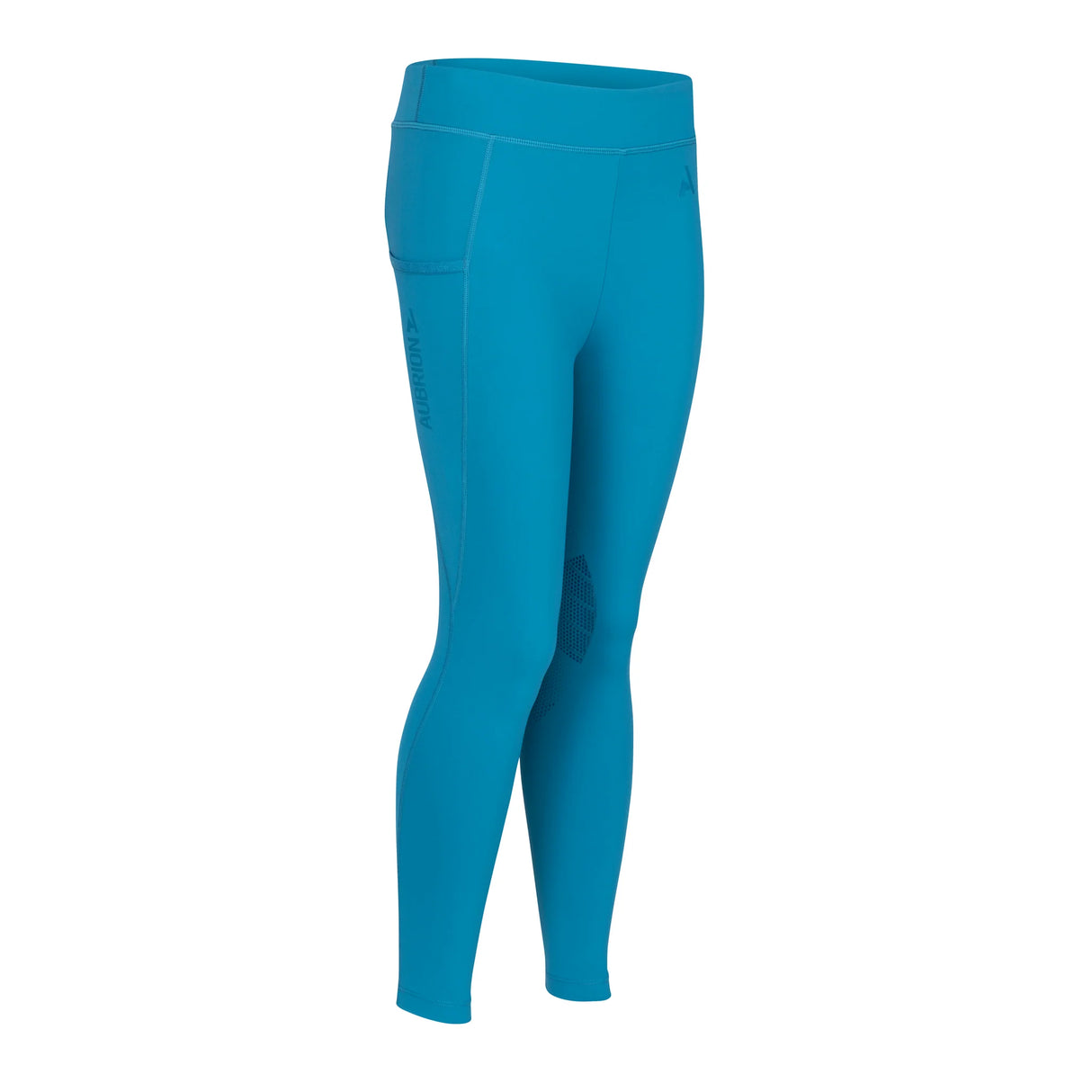 Aubrion Young Rider React Rhythm Riding Tights Kingfisher