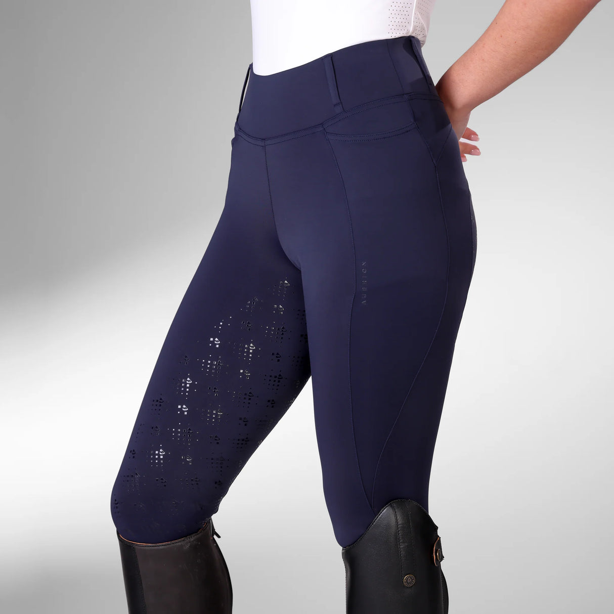 Aubrion Optima PX Riding Tights Navy