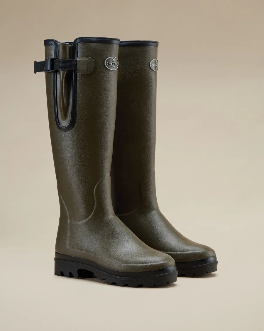 Le Chameau Ladies Vierzonord FE Wellies Vert Chameau / Black
