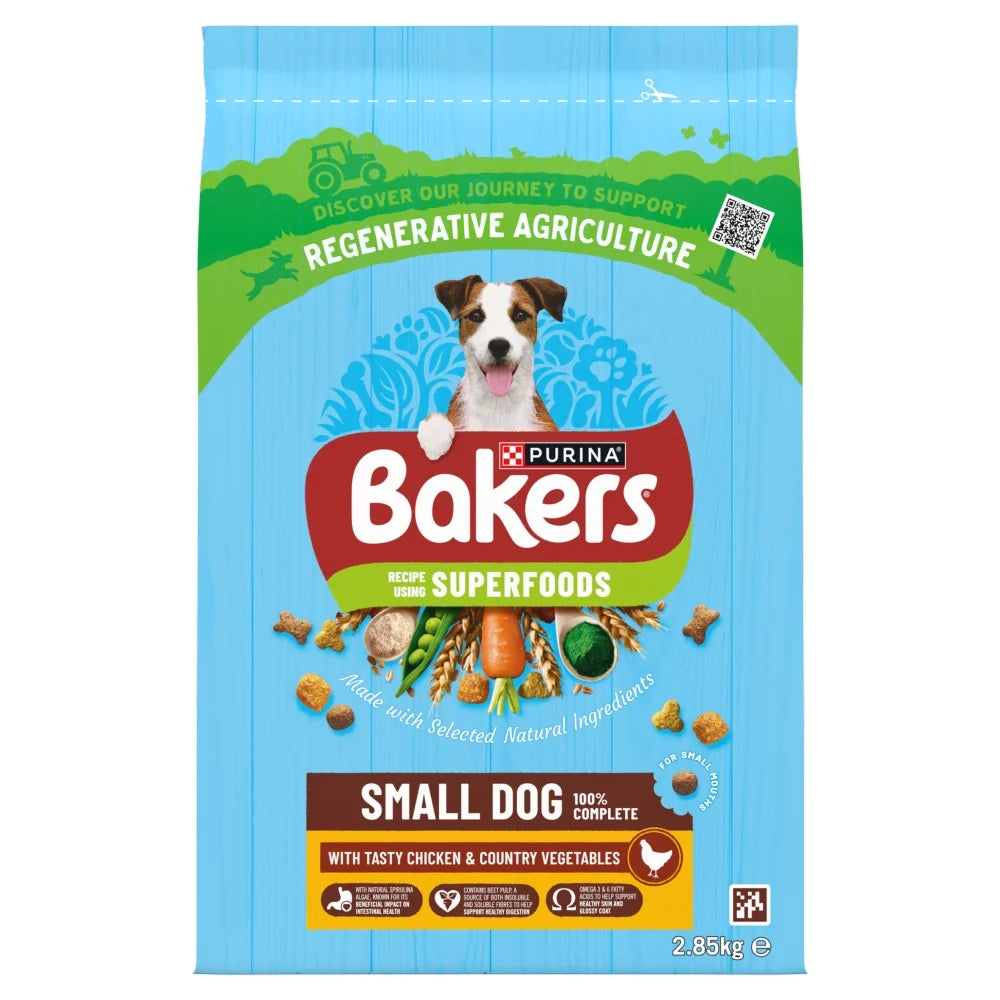 Bakers Small Dog Chicken With Vegetables Dry Dog Food 2.85kg