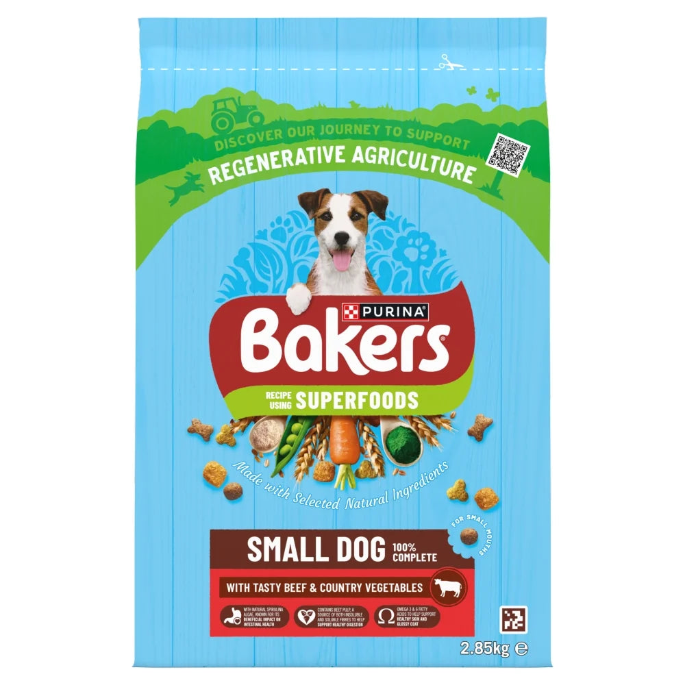 Bakers Small Dog Beef With Vegetables Dry Dog Food 2.85kg