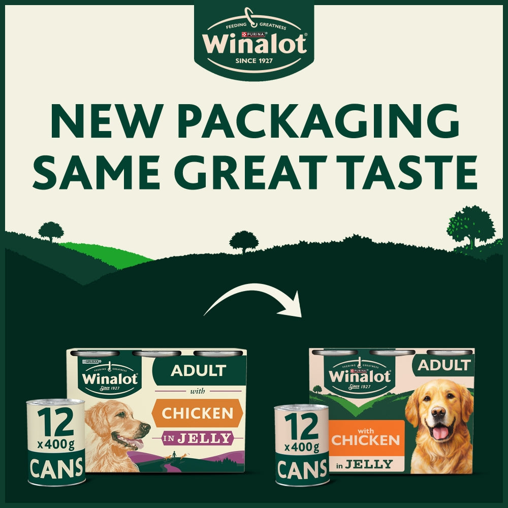 Winalot Tins Chicken In Jelly 12x400g