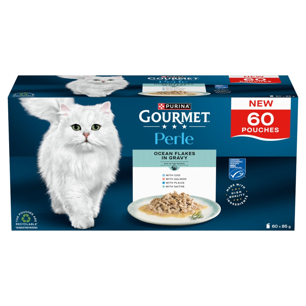 Gourmet Perle Ocean Flakes In Gravy 60x85g