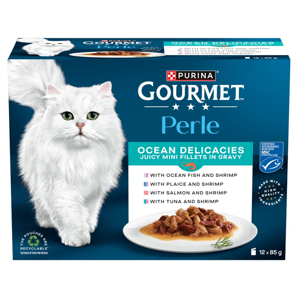 Gourmet Perle Ocean Delicacies Mini Fillets In Gravy 12x85g