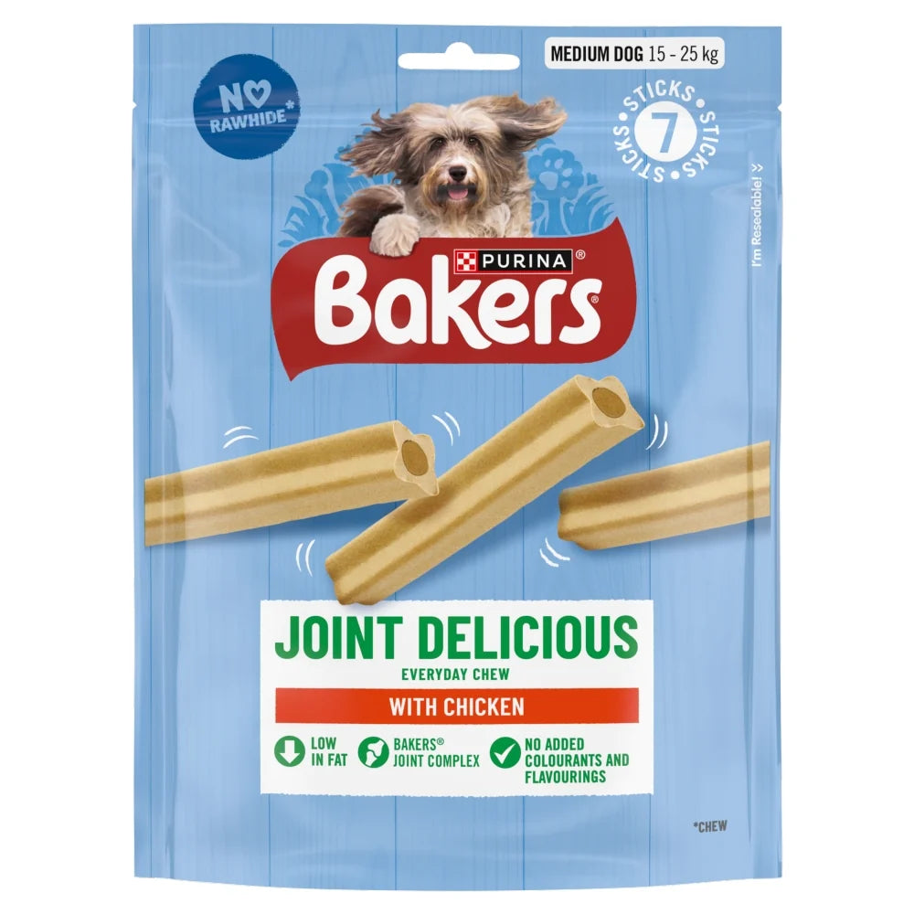 Bakers Joint Delicious Chicken Dog Chews Medium 180g