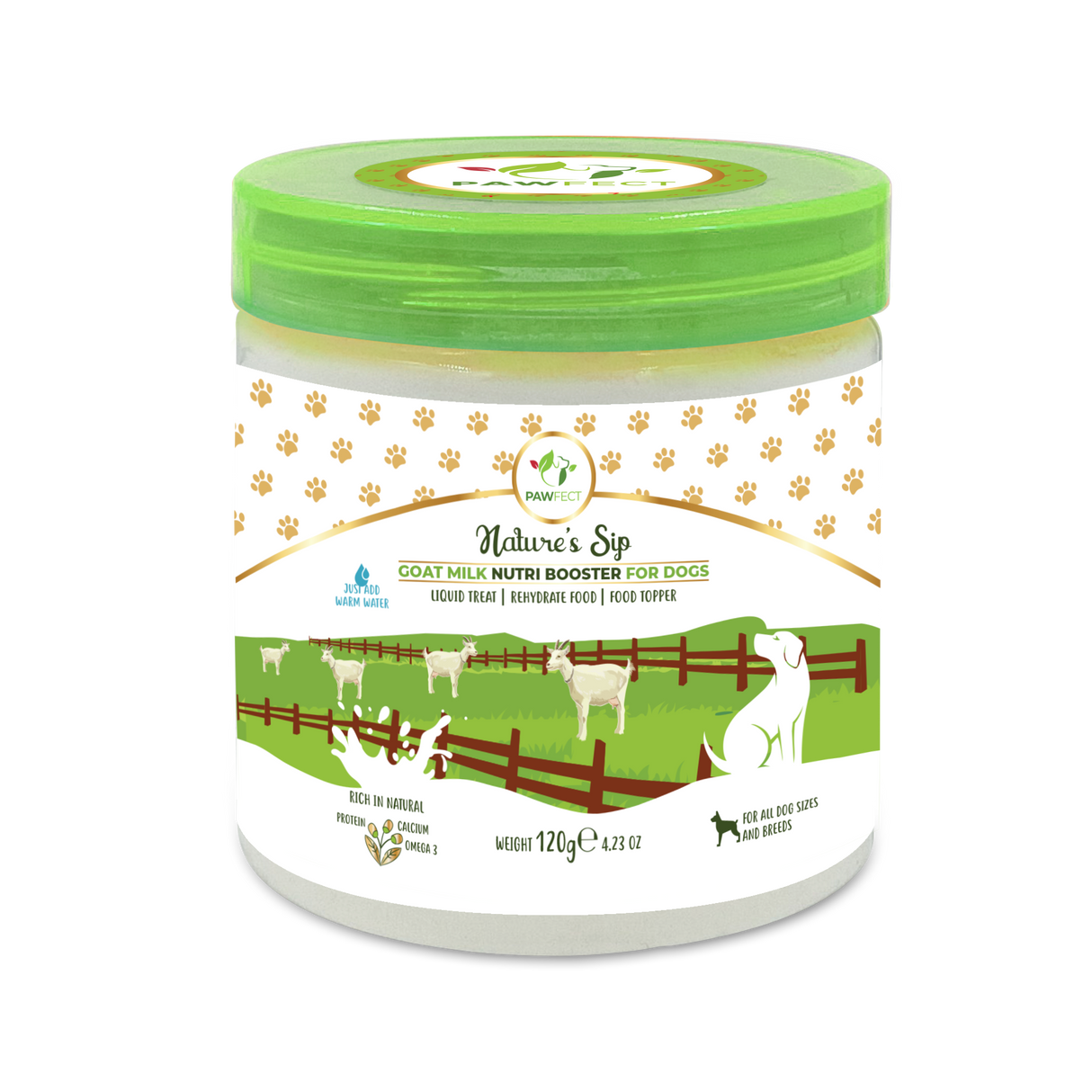 Pawfect Nature's Sip 100% Goats Milk Powder 120g