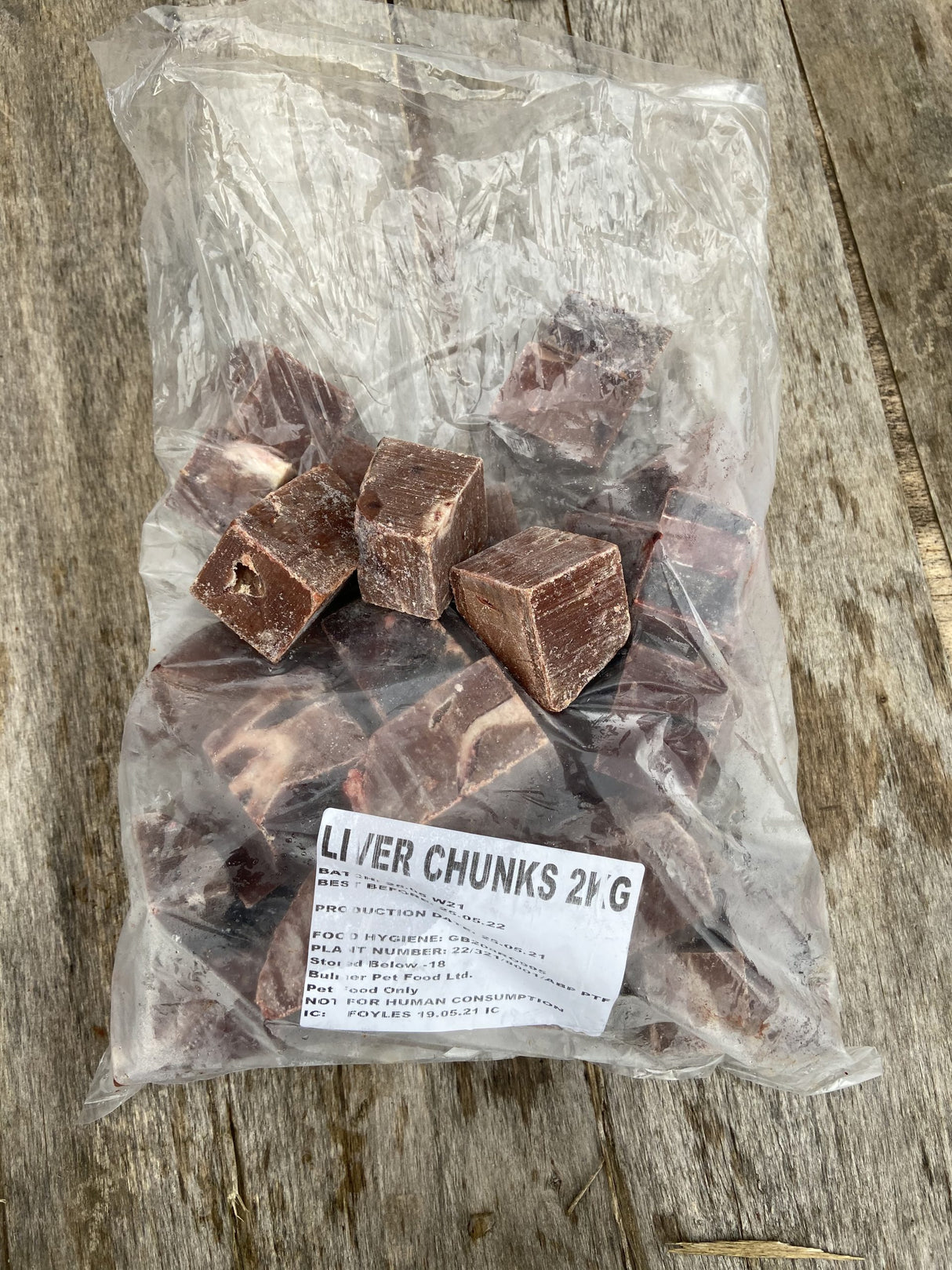 Bulmer Chunks Liver 2kg