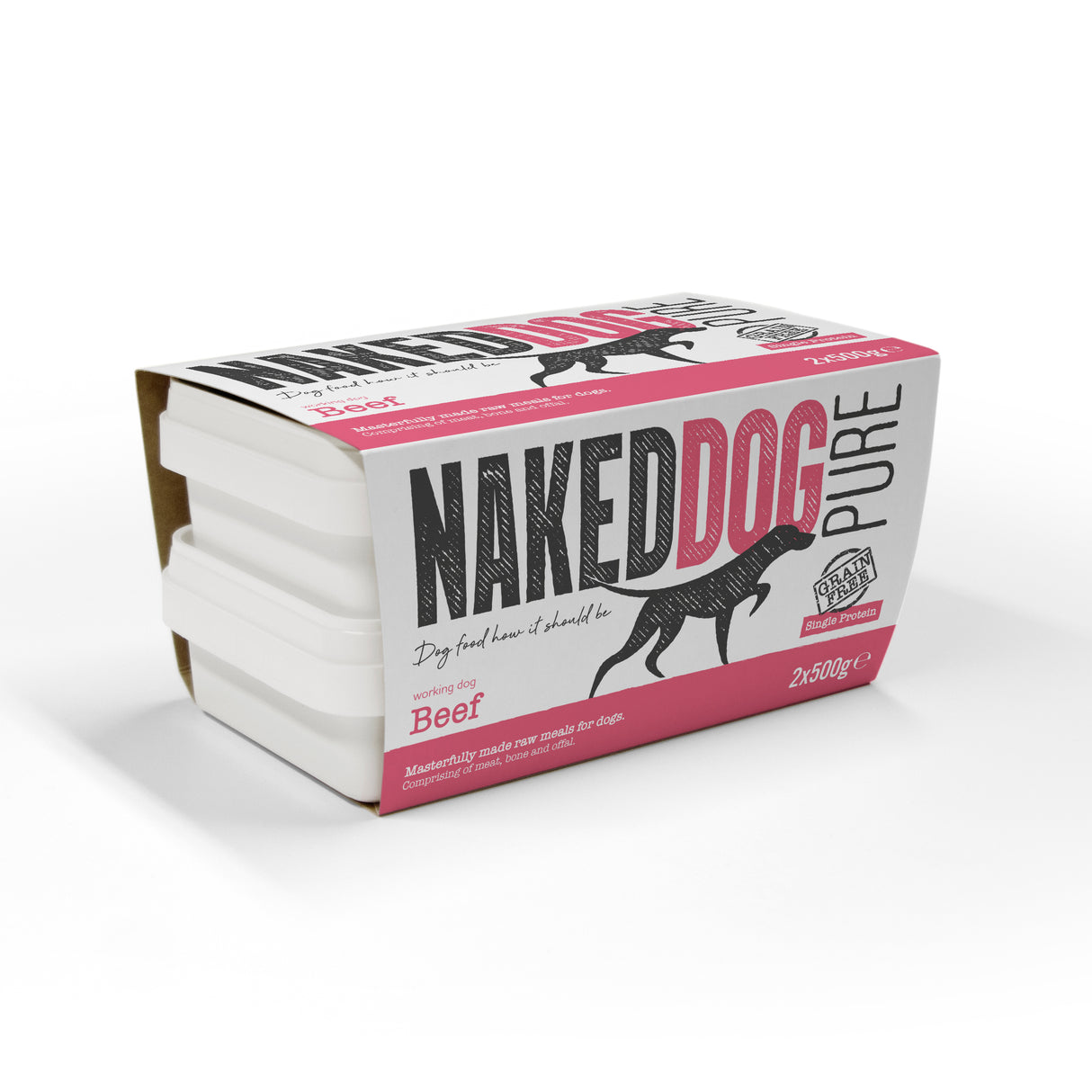 Naked Dog Pure Beef 2x500g