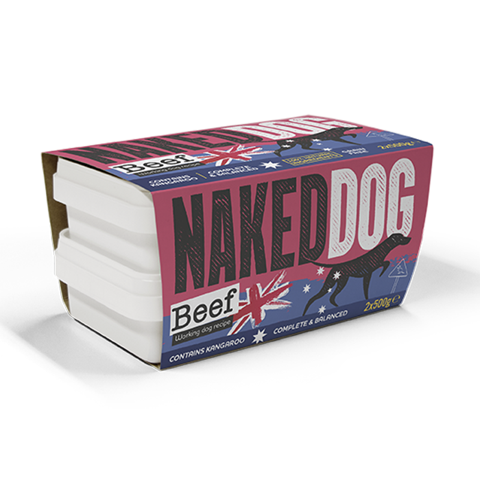 Naked Dog Original Beef & Kangaroo 2x500g