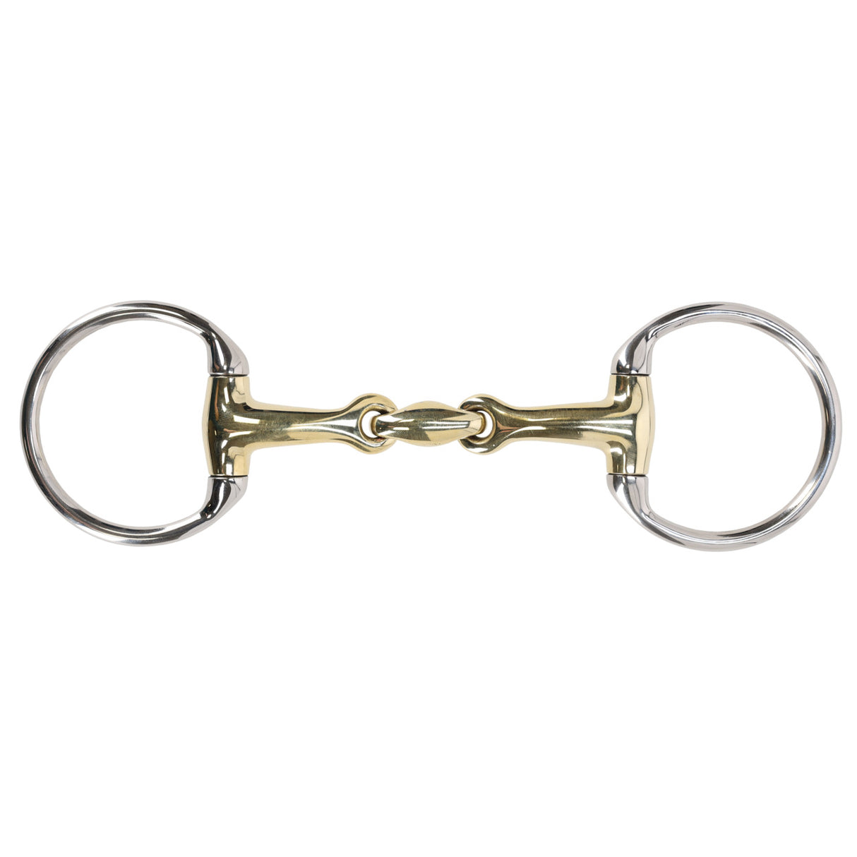 QHP Eggbutt Bit Anatomical Double Jointed Argentan