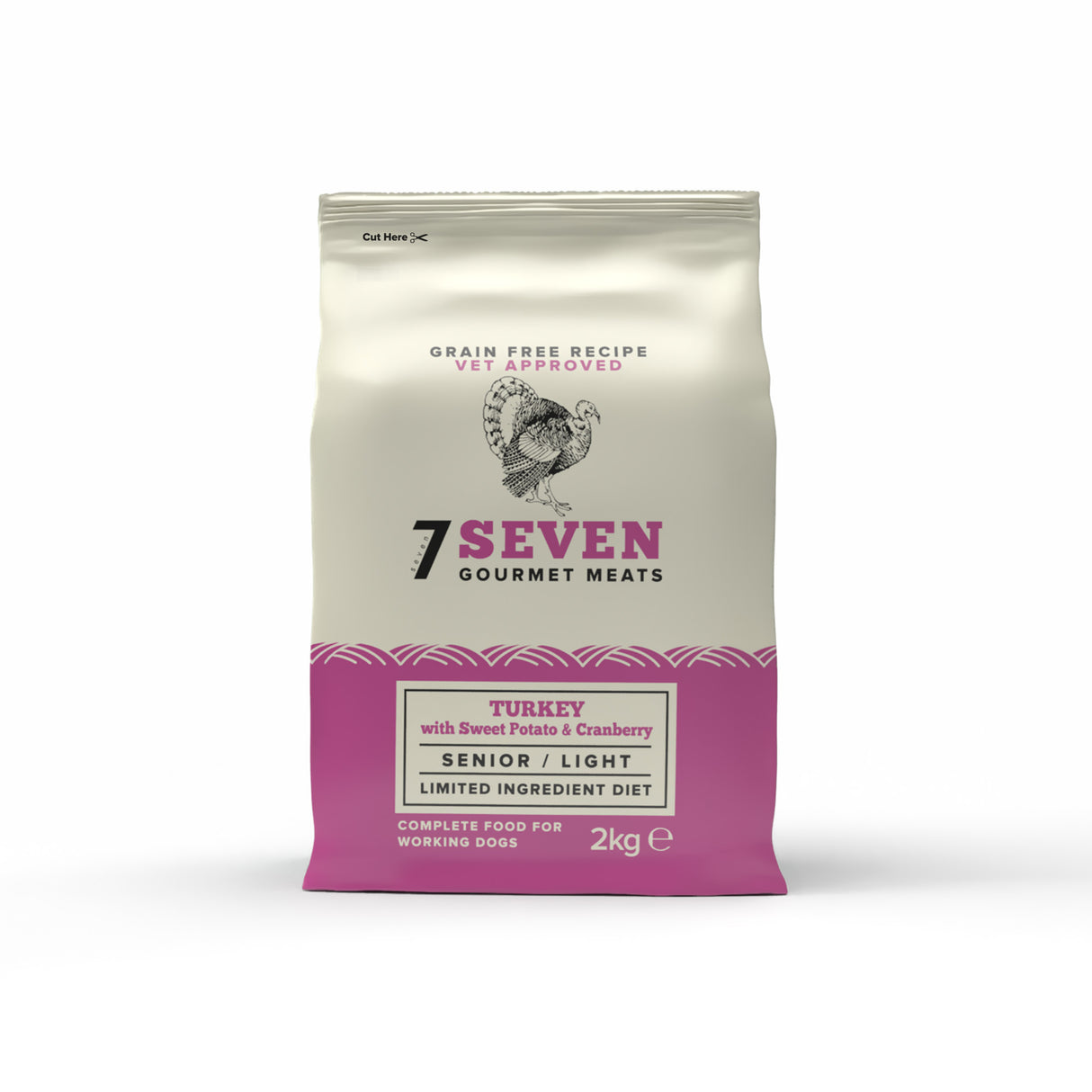 Seven Dog - Senior / Light Turkey with Sweet Potato & Cranberry Grain Free 2kg