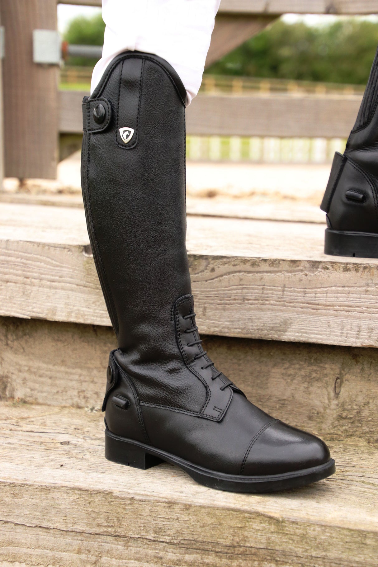 Hy Equestrian Children's Scarlino Field Riding Boot Black