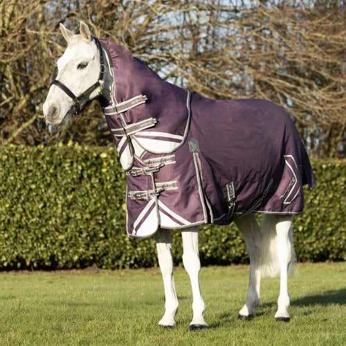 Hy Equestrian DefenceX Shield 300g Turnout With Detachable Neck Purple