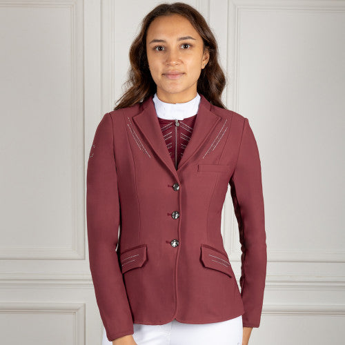 Coldstream Ladies Harthill Diamante Show Jacket Windsor Wine