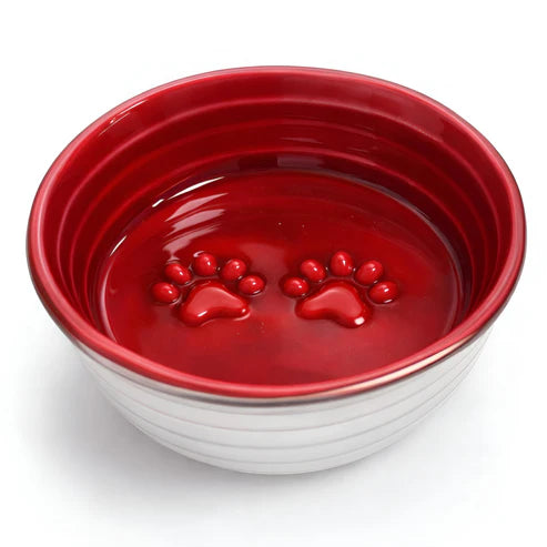 The Buffalo Co. Poppy Collection Dog Bowl