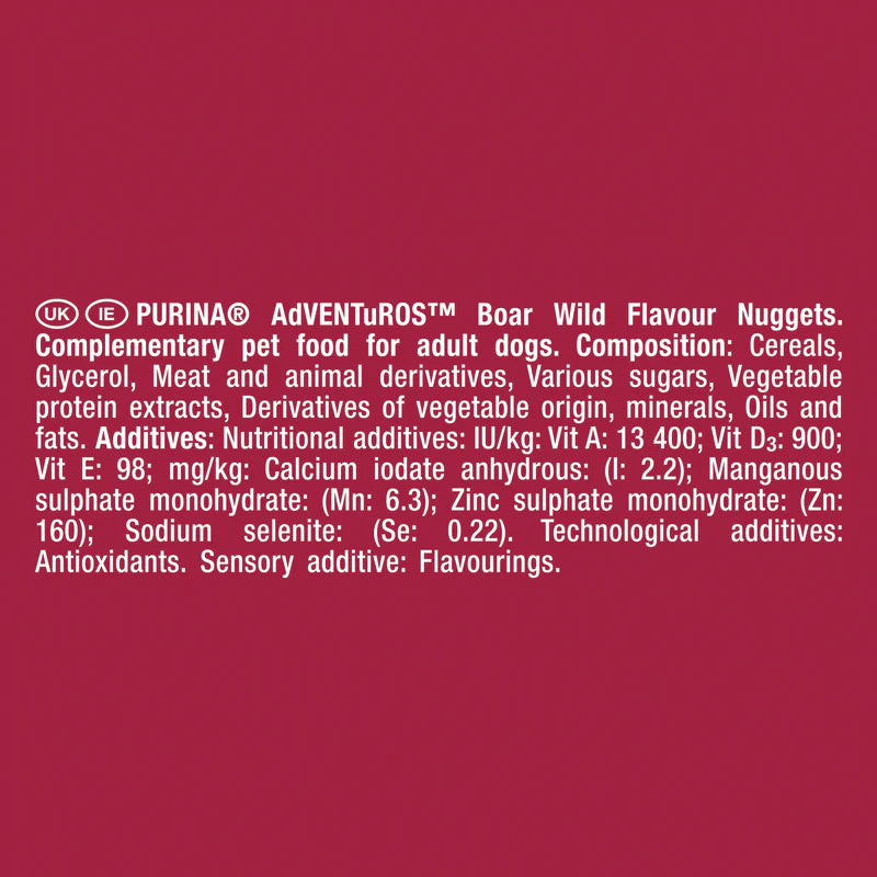 Purina Adventuros Nuggets Wild Boar Flavour 90g
