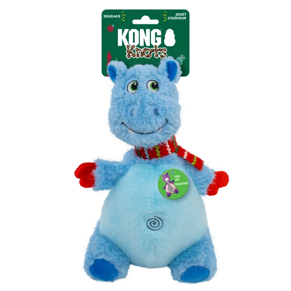 Kong Christmas Holiday Knots Belly Hippo M/L
