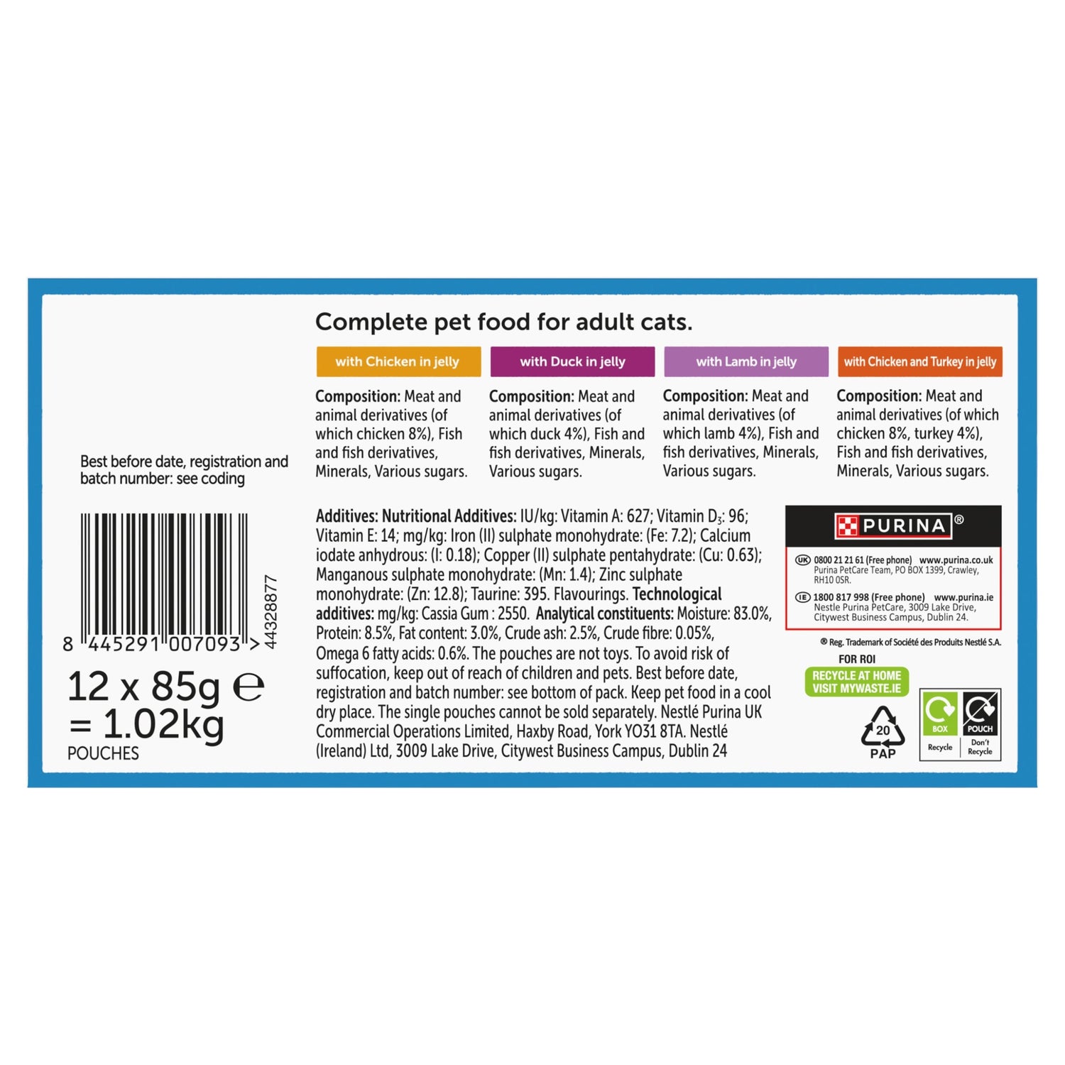 Felix Original Farm Selection in Jelly Wet Cat Food 12x85g