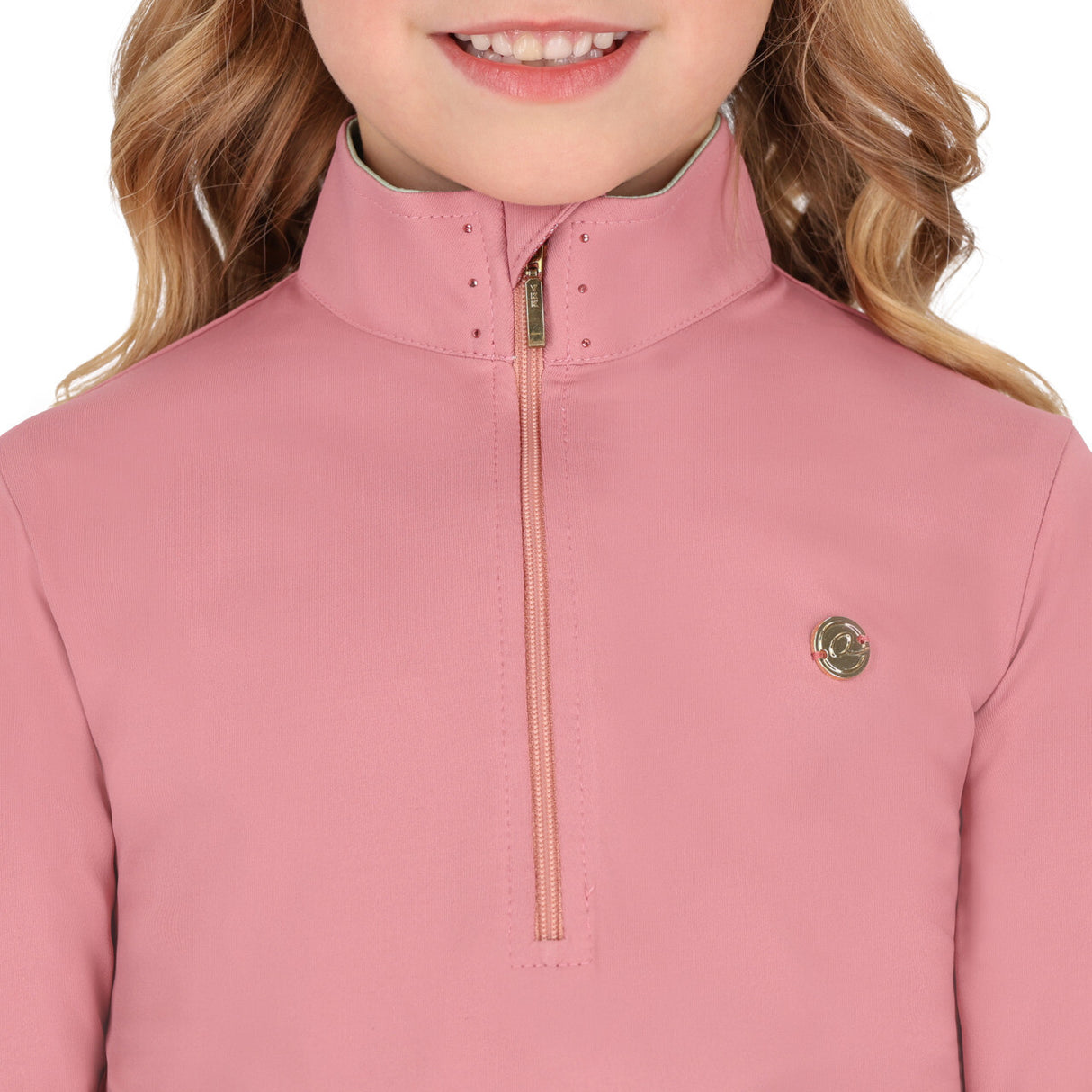 QHP Junior Sport Shirt Lucky Start Soft Pink