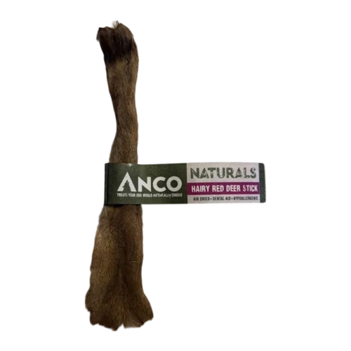 Anco Naturals Hairy Red Deer Stick