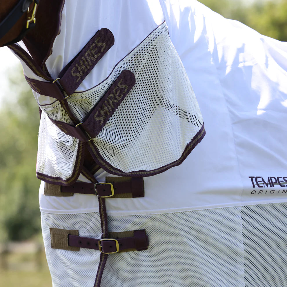 Shires Tempest Original Fly Mesh Combo Rug White